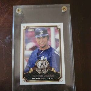 Derek Jeter 2014 Topps 50 Years of the Draft baseball card New York Yankees